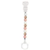 Accesorio para chupete de silicona rosa blanco beige - Nattou