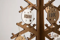Adorno de Navidad personalizable, madera blanca - Vintiun