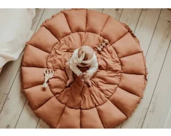 Alfombra de juego algodón orgánico Bloom Brown - Play and Go
