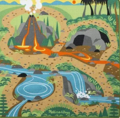 Alfombra de juego con decoración prehistórica - Melissa & Doug
