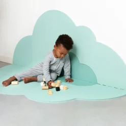 Alfombra de juego nube verde menta - Quut