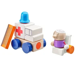 Ambulancia, con velcro 7 piezas - Selecta
