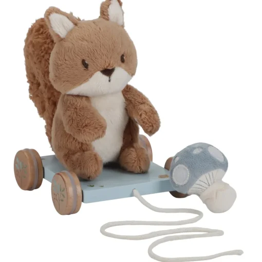 Ardilla de peluche para arrastrar Forest Friends - Little Dutch