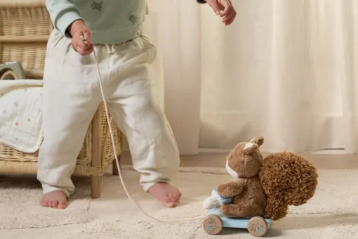 Ardilla de peluche para arrastrar Forest Friends - Little Dutch