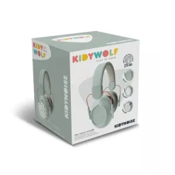 Auriculares con cancelación de ruido para niños verde - Kidywolf