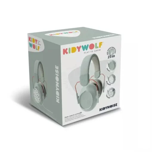 Auriculares con cancelación de ruido para niños verde - Kidywolf