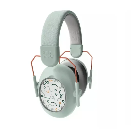 Auriculares con cancelación de ruido para niños verde - Kidywolf
