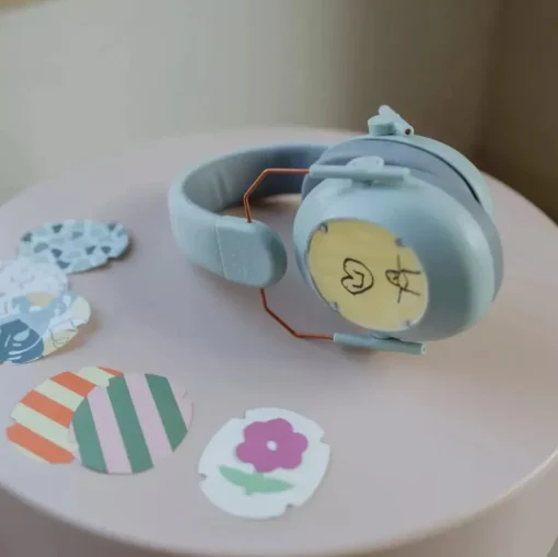 Auriculares con cancelación de ruido para niños verde - Kidywolf