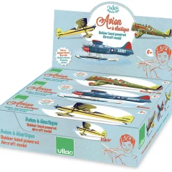Avión con banda elástica amarilla - Vilac