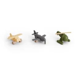 3 aviones de bioplástico 7 cm - Viking Toys