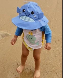 Bañador y gorro de ballena (6-12M) - Zoocchini