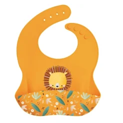 Babero de silicona Chompy el león - Sassi Junior