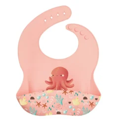 Babero de silicona Slurpy el pulpo - Sassi Junior