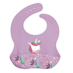 Babero de silicona Sparkly el unicornio - Sassi Junior