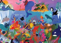 Bajo los océanos por Mathilde Joly - Puzzle Michèle Wilson
