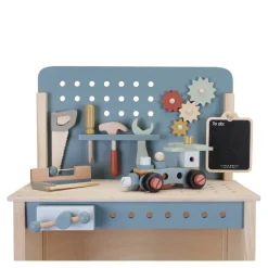 Banco de trabajo de madera azul - Little Dutch