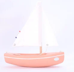 Barco de balandro rosa 21cm - Maison Tirot