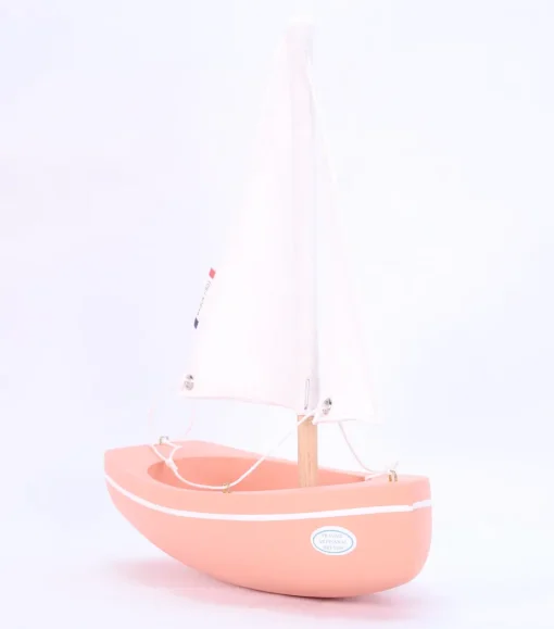 Barco de balandro rosa 21cm - Maison Tirot