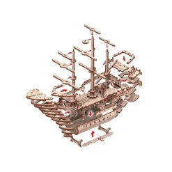 Barco pirata rompecabezas 3D - Mr Playwood