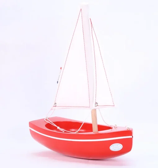 Barco The Sloop rojo 21cm - Maison Tirot
