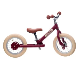 Bicicleta sin pedales acero rojo mate - Trybike