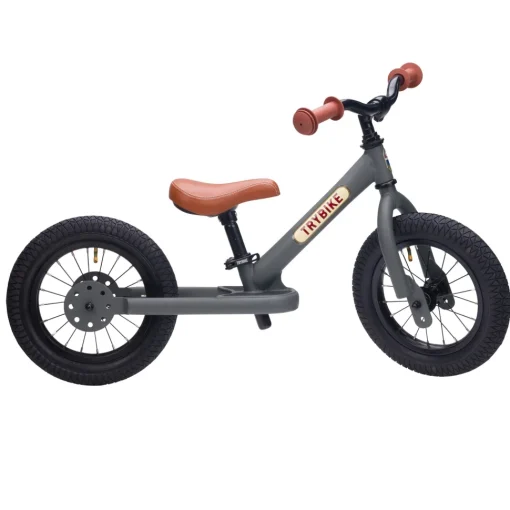 Bicicleta sin pedales acero gris mate - Trybike