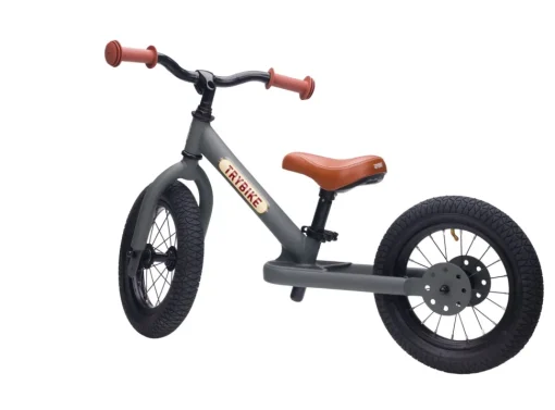 Bicicleta sin pedales acero gris mate - Trybike
