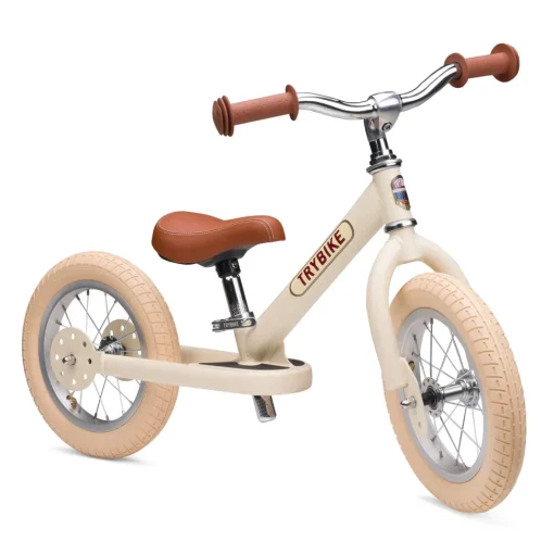 Bicicleta sin pedales acero crema mate - Trybike