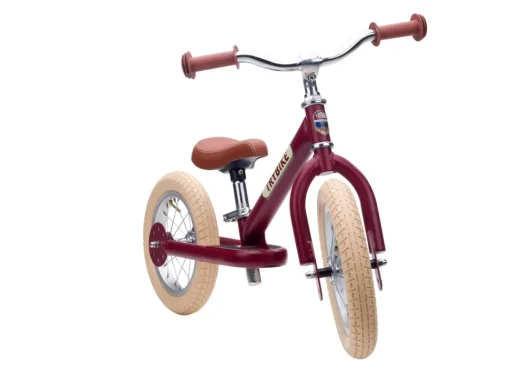 Bicicleta sin pedales acero rojo mate - Trybike