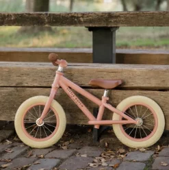 Bicicleta sin pedales rosa de metal - Little Dutch