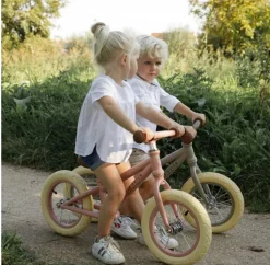 Bicicleta sin pedales rosa de metal - Little Dutch