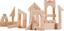 Bloques de construcción de madera de 50 piezas - Plan Toys