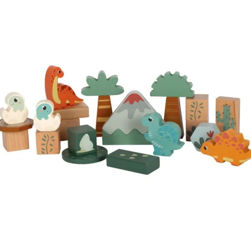 Bloques de construcción en madera Dino - Small foot company