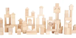 Bloques de construcción madera natural paq. de 100 en bolsa - Small foot company