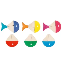 Bloques de construcción peces de colores - Goki