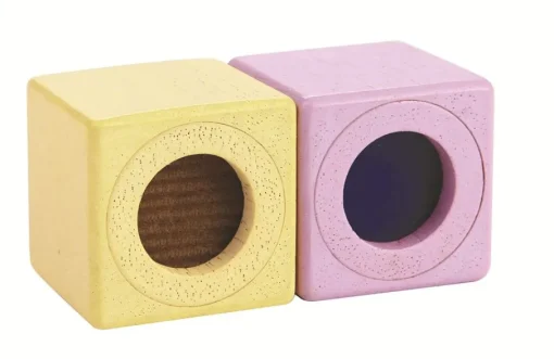 Bloques de madera para desarrollar los sentidos pastel - Plan Toys