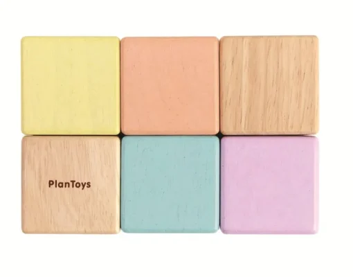 Bloques de madera para desarrollar los sentidos pastel - Plan Toys