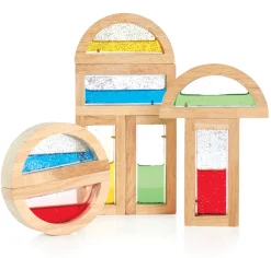 Bloques del arco iris - agua brillante - Guidecraft