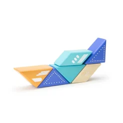 6 bloques magnéticos de madera - Avión a reacción - Tegu