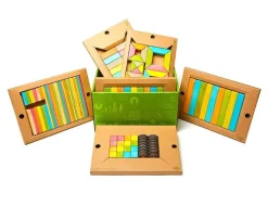 Bloques magnéticos Kit para el aula 130 unidades - Tegu