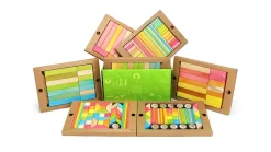 Bloques magnéticos Kit para el aula 240 unidades - Tegu