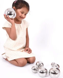 Bolas de sonido plateadas y reflectantes - TickiT