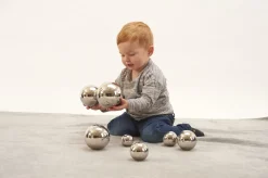 Bolas de sonido plateadas y reflectantes - TickiT