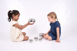 Bolas de sonido plateadas y reflectantes - TickiT