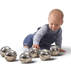 Bolas misteriosas reflectantes de plata - TickiT