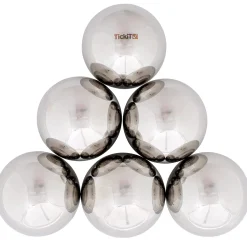 Bolas misteriosas reflectantes de plata - TickiT