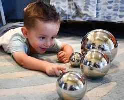 4 bolas reflectantes plateadas - TickiT