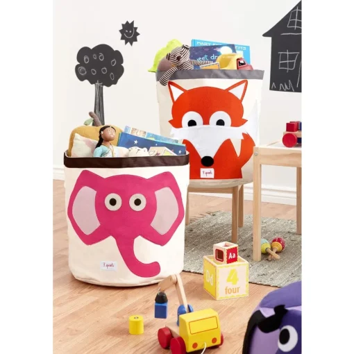 Bolsa de juguete del elefante rosa - 3 Sprouts