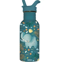 Botella de acero inoxidable 500 ml Chewy el elefante - Sassi Junior