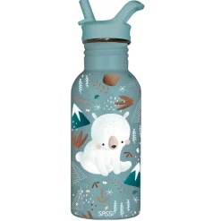 Botella de acero inoxidable 500 ml Munchy el oso - Sassi Junior